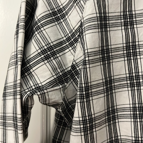 Vitamin checkered jacket black and white blazer Large squares workwear pockets - Picture 12 of 16